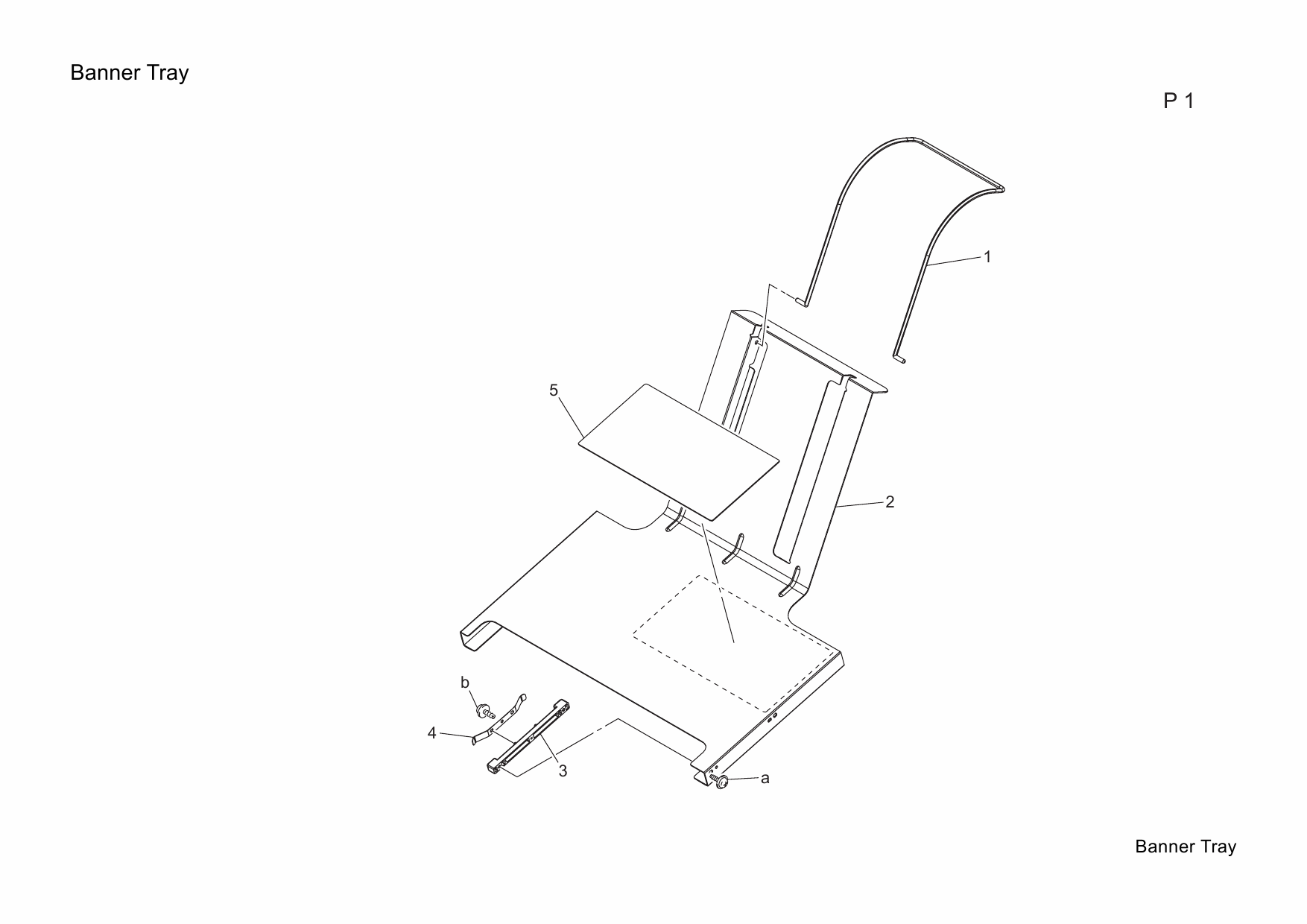 Konica-Minolta magicolor 7450 7440 7450II Banner-Tray Parts Manual-5